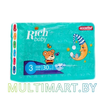 Подгузники Rich baby Midi 3 (30шт)